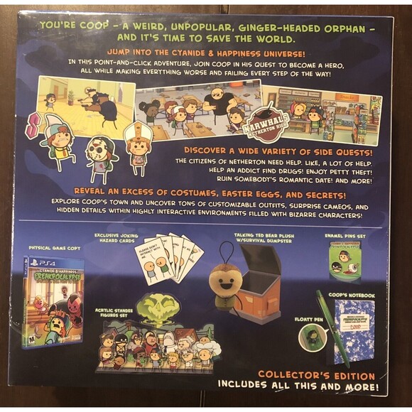 Cyanide & Happiness Freakpocalypse Collector's Edition PS4 Sealed Limited Run - Picture 2 of 8